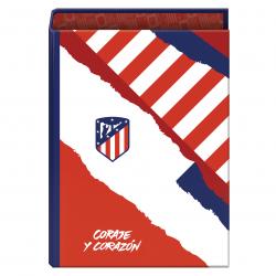 Dohe Atletico de Madrid Coraje y Corazon Carpeta de 4 Anillas Formato Folio - Cubierta de Carton Forrado - Anillas Niqueladas de