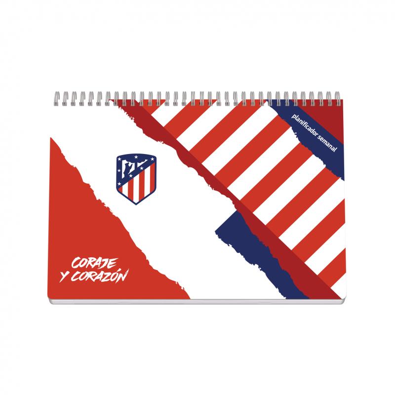 Dohe Atletico de Madrid Coraje y Corazon Planificador Perpetuo Espiral Wireo Tapa Semirigida - Encuadernacion Horizontal Tamaño 