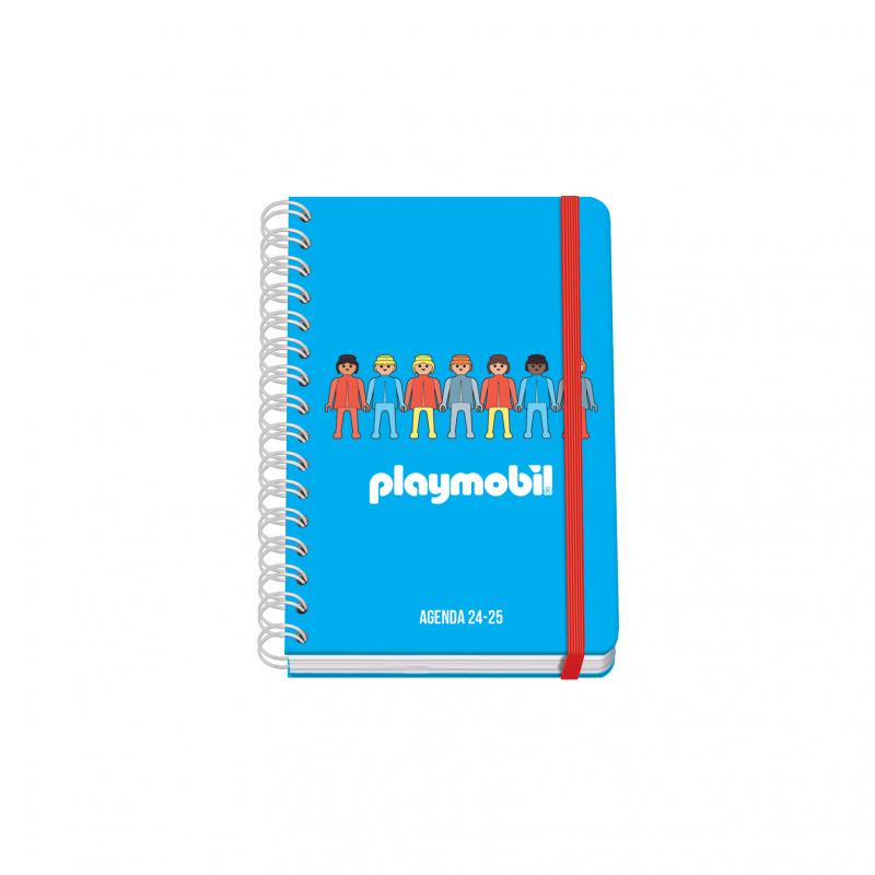 Dohe Playmobil Core Agenda Escolar Espiral Wire?o A5 - Semana Vista - Papel 80g/m2 - Cubierta de Carton Plastificado - Cierre co