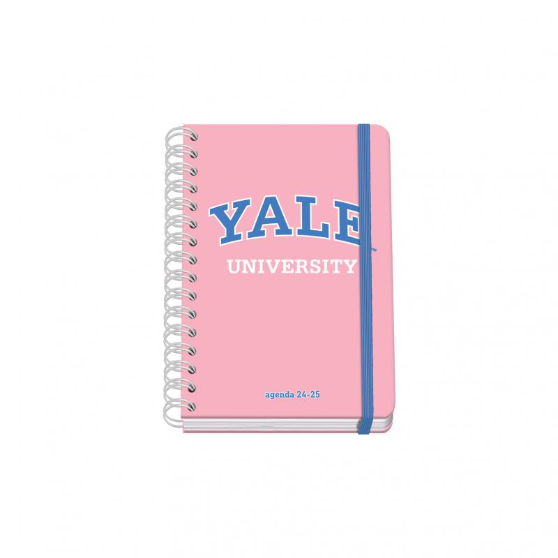 Dohe YALE Pink Lady Agenda Escolar Espiral Wire?o A5 - Semana Vista - Papel 80g/m2 - Cubierta de Carton Plastificado - Cierre co