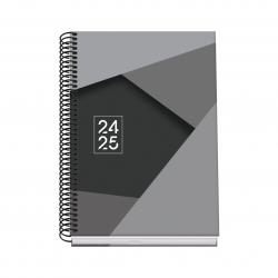 Dohe Tamgram Agenda Escolar Espiral A5 - Dia Pagina - Papel 70g/m2 - Cubierta de Carton Plastificado - Color Negro