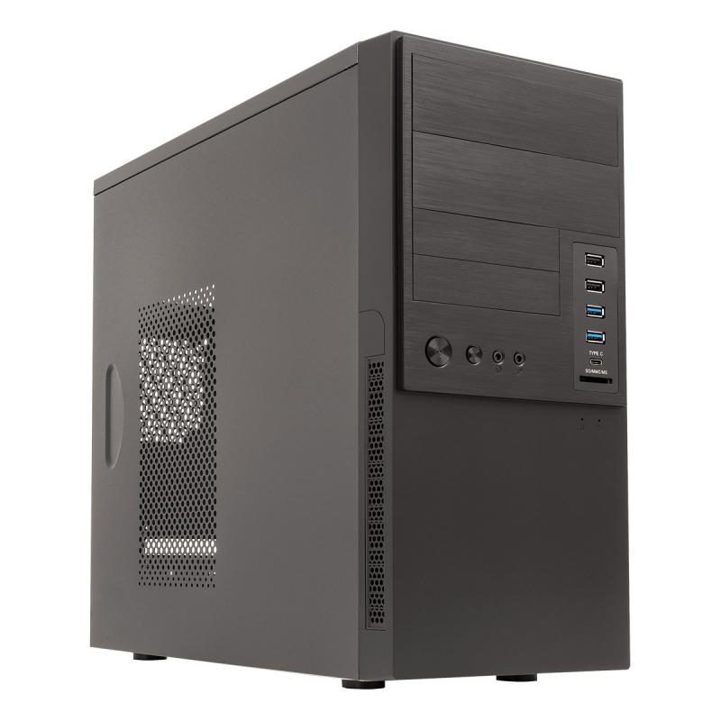 Unykach Caviar 6K Caja Micro ATX - Tamaño Disco Soportado 3.5", 2.5" - USB-A 3.2/2.0, USB-C, Audio, Lector de Tarjetas