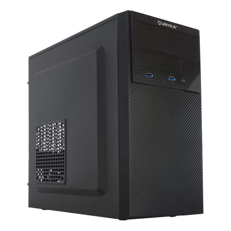 Unykach Aero C20 Caja MicroATX - Fuente de Alimentacion 500W Incluida - Tamaño Disco Soportado 3.5", 2.5" - USB-A 3.0 y Audio