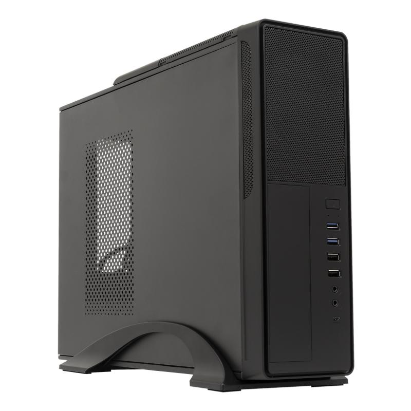 Unykach UK2010SE Caja Torre MicroATX - Fuente de Alimentacion 450W Incluida - Tamaño Disco Soportado 3.5", 2.5" - USB-A 3.2, USB