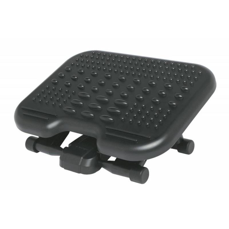 Kensington Reposapies Solemassage - Altura Ajustable 7,5-12,5cm - Inclinacion 30 Grados - Superficie Estimulante - Color Negro