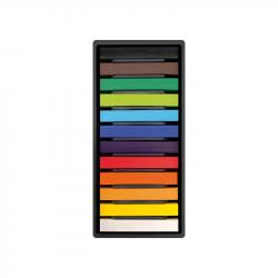 Milan Art Pack de 12 Pasteles Blandos - Colores Intensos y Brillantes - Resistentes a la Luz - Mezclables - Colores Surtidos