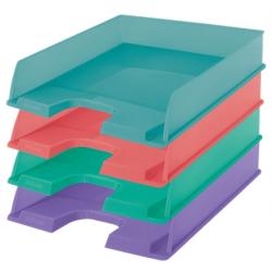 Esselte Colour'Breeze Bandejas Portadocumentos - Formato Vertical A4 - Espacio para Etiqueta Identificativa - Colores Surtidos