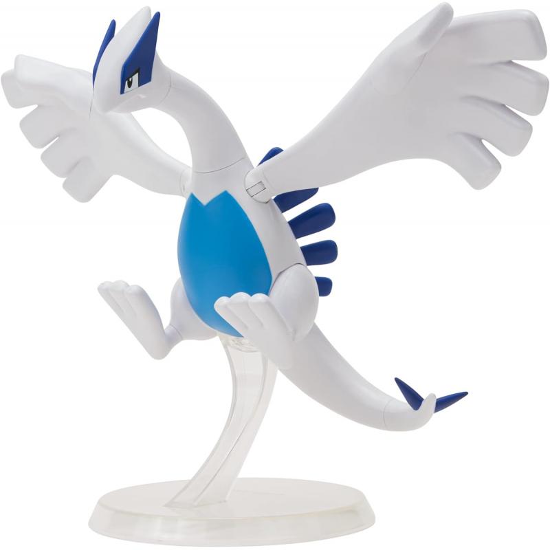 Jazwares Pokemon Epic Battle Figure Lugia - Figura de Coleccion Articulada - Gran Tamaño - Incluye Base de Sujeccion