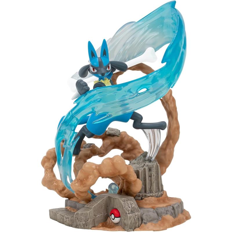 Jazwares Pokemon Lucario - Figura de Coleccion - Efectos de Iluminacion - Altura 33cm aprox.