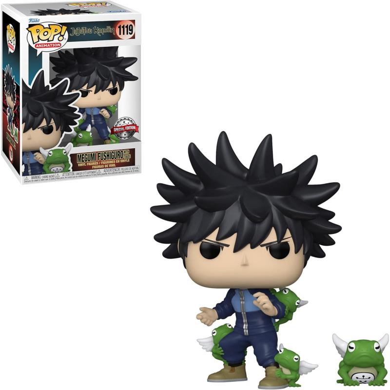 Funko Pop Animacion Jujutsu Megumi con Sapos Edicion Especial - Figura de Vinilo - Altura 9.5cm aprox.