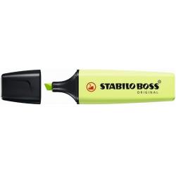 Stabilo Boss 70 Pastel Marcador Fluorescente - Trazo entre 2 y 5mm - Recargable - Tinta con Base de Agua - Color Chispa de Lima