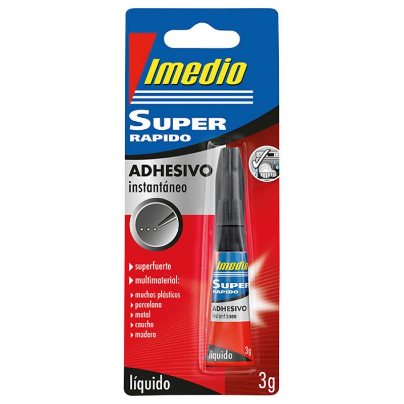 Imedio Super Rapido Pegamento Instantaneo 3gr - Transparente - Multimaterial