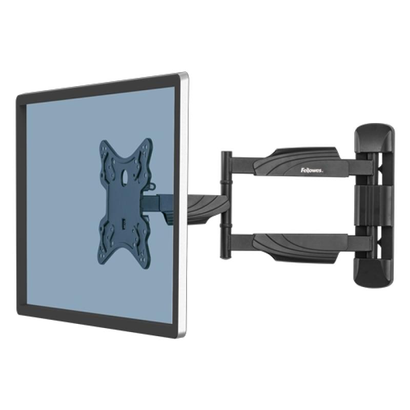 Fellowes Soporte de Pared para TV - Brazo Articulado - De 23 a 55" - Hasta 35kg - Sistema de Gestion de Cables Integrado - Color