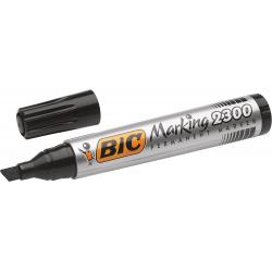 Bic Marking 2300 Ecolutions Rotulador Permanente - Punta Biselada - Trazo 3,7 - 5,5mm - Tinta con Base de Alcohol - Secado Rapid