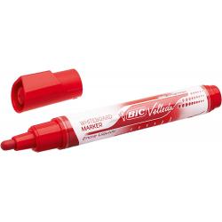Bic Velleda Liquid Ink Marcador para Pizarra - Punta Media - Trazo 2.3mm - Tinta Liquida con Base de Alcohol - Color Rojo