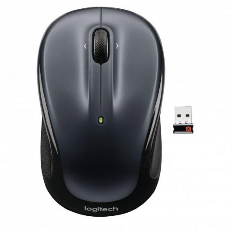 Logitech M325 Raton Inalambrico 1000dpi - 3 Botones - Uso Ambidiestro - Color Gris Oscuro