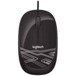 Logitech M105 Raton USB 1000dpi - 3 Botones - Uso Ambidiestro - Cable de 1.50m - Color Negro