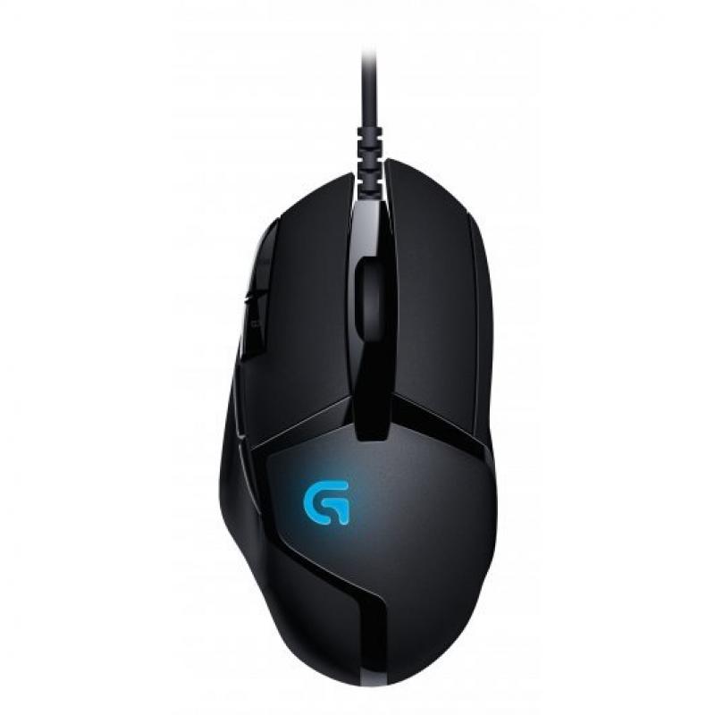 Logitech G402 Hyperion Fury Raton USB 4000dpi - 7 Botones Programables - Iluminacion LED - Uso Diestro - Color Negro