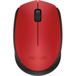 Logitech M171 Raton Inalambrico 1000dpi - 3 Botones - Uso Ambidiestro - Color Rojo