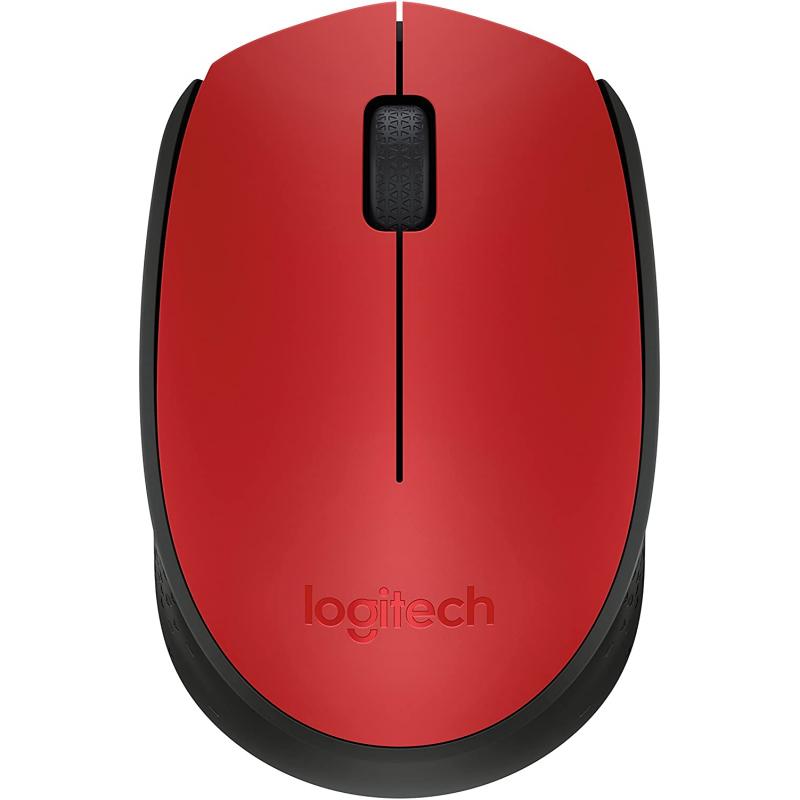 Logitech M171 Raton Inalambrico 1000dpi - 3 Botones - Uso Ambidiestro - Color Rojo