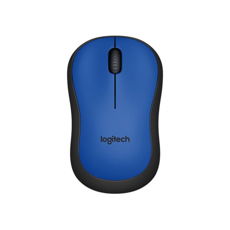 Logitech M220 Silent Raton Inalambrico 1000dpi - Silencioso - 3 Botones - Uso Ambidiestro - Color Azul