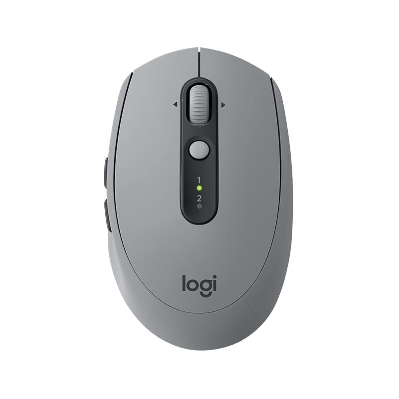 Logitech M590 Silent Raton Inalambrico USB 1000dpi - Silencioso - 7 Botones - Uso Diestro - Color Gris