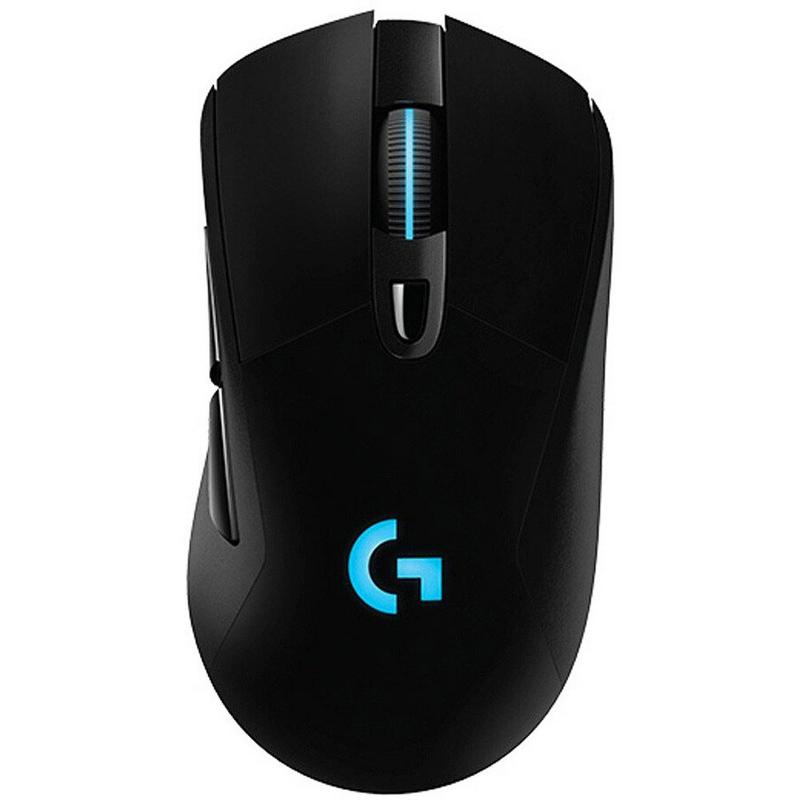 Logitech G703 Lightspeed Raton Inalambrico USB 16000dpi - 5 Botones - Peso Ajustable - Iluminacion LED - Uso Diestro - Color Neg