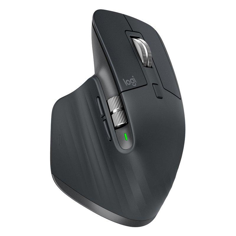 Logitech MX Master 3 Raton Inalambrico USB 4000dpi - Recargable - 7 Botones - Uso Diestro - Color Negro