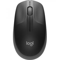 Logitech M190 Full Size Raton Inalambrico USB 1000dpi - 3 Botones - Gran Tamaño - Uso Ambidiestro - Color Negro/Gris Oscuro