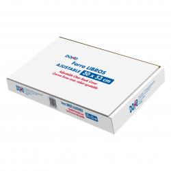 Dohe Caja de 100 Cubiertas Protectoras de Libros - Solapa Adhesiva Reposicionable - Tamaño 30x53cm - Material PVC 120 micras