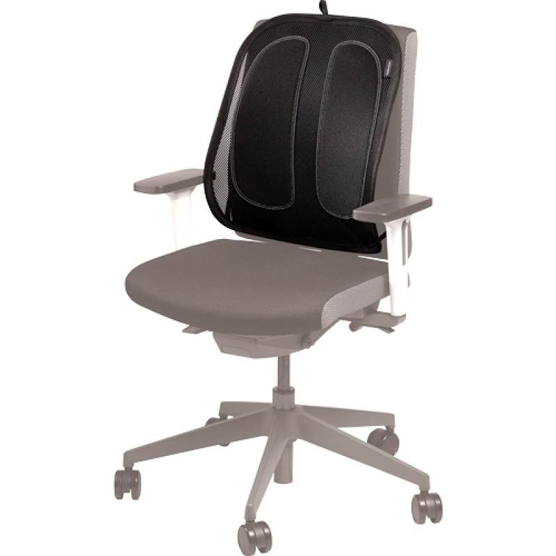 Fellowes Mesh Office Suites Cojin Lumbar - Material de Malla - Ajustable a Cualquier Silla - Color Negro