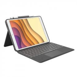 Logitech Combo Touch Funda con Teclado Retroiluminado Inalambrico para iPad Air 3ª Generacion y iPad Pro 10.5" - Trackpad -Escri