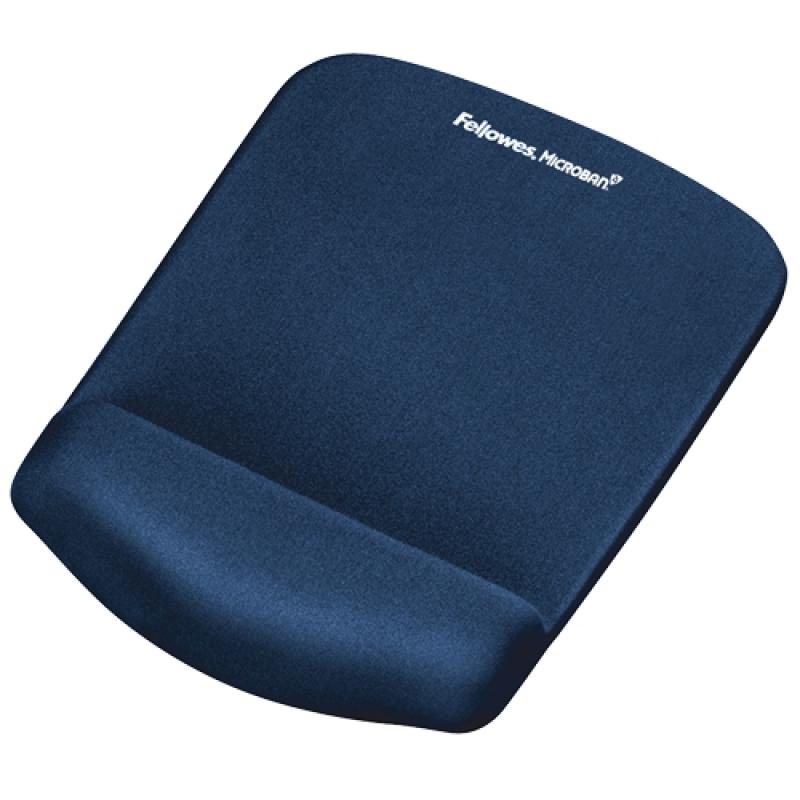 Fellowes PlushTouch Alfombrilla con Reposamuñecas Foam Fusion - Confor Superior - Proteccion Antibacterias - Base Antideslizante