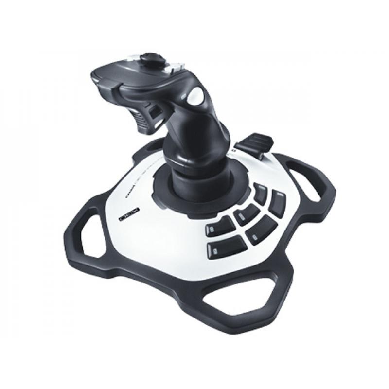 Logitech Extreme 3D Pro Joystick USB - 12 Botones Programables - Disparador Rapido - Ergonomico - Base Solida y Estable - Color 