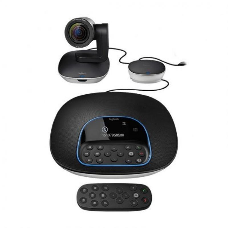 Logitech Group Sistema de Videoconferencias Webcam HD 1080p - USB 2.0 - Zoom 10x - Microfonos Integrados - Enfoque Automatico - 