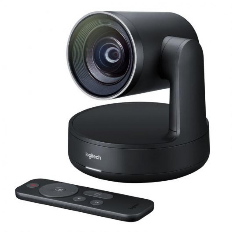 Logitech Rally Camara para Videoconferencias PTZ Ultra HD 4K USB-C 3.0 - Control Automatico - Indicador LED de Silencio - Mando 