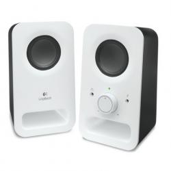 Logitech Z150 Altavoces Multimedia 2.0 6W - Entrada Jack 3.5mm - Toma de Auriculares - Cable de 1.80m - Color Blanco