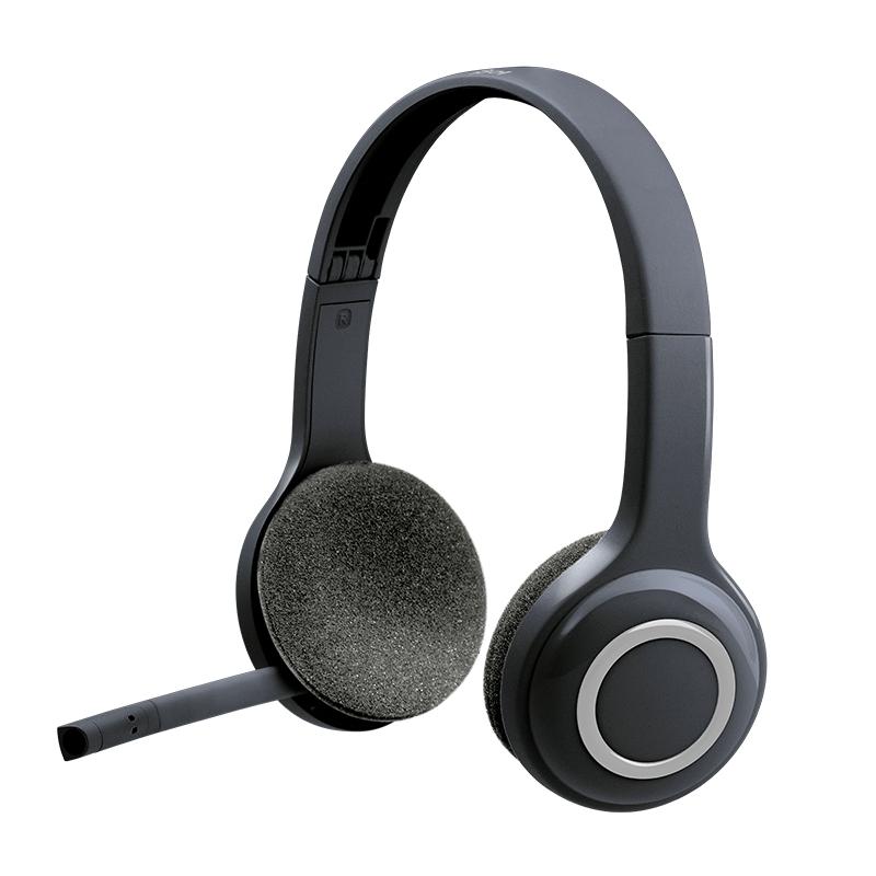 Logitech H600 Auriculares Inalambricos USB con Microfono Flexible - Diadema Ajustable - Plegables - Controles en Auricular - Col