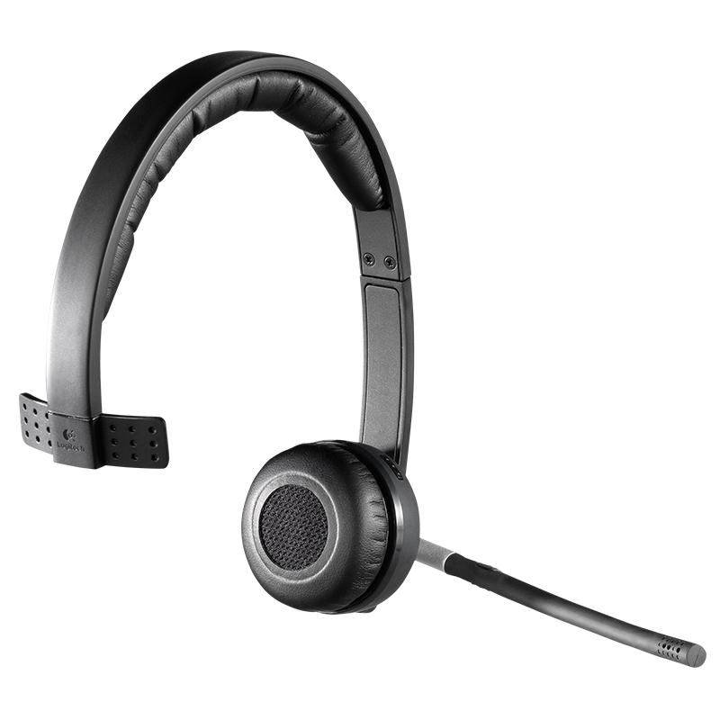 Logitech H820E Auriculares Inalambricos Mono con Microfono - Autonomia hasta 10h - Diadema Ajustable - Controles en Auricular - 