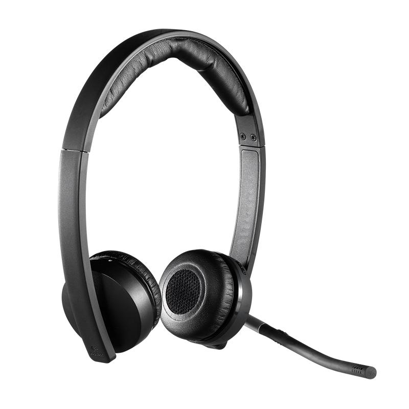 Logitech H820E Auriculares Inalambricos con Microfono - Autonomia hasta 10h - Diadema Ajustable - Controles en Auricular - Color