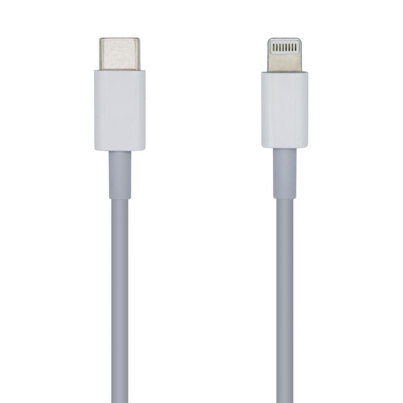 Aisens Cable Lightning a USB-C USB 2.0 - Lightning/M-USB-C/M - 2.0m - Color Blanco