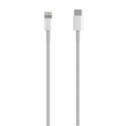 Aisens Cable Lightning a USB-C USB 2.0, Lightning/M-USB-C/M - 0.5m - Color Blanco