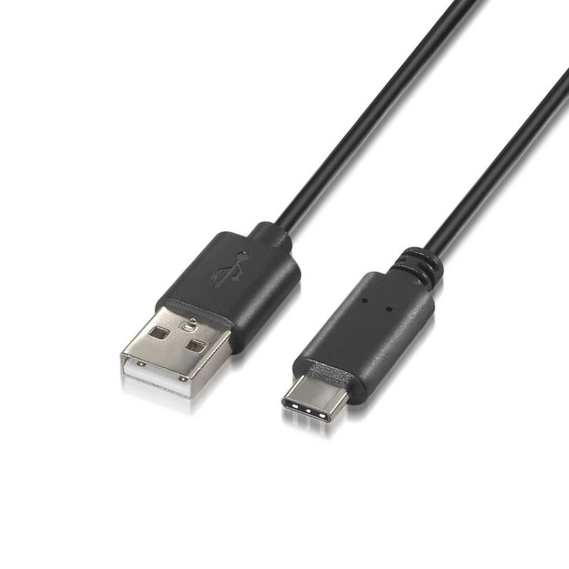 Aisens Cable USB Tipo C a USB A 2.0 - Carga Rapida - 2.0m - Color Negro