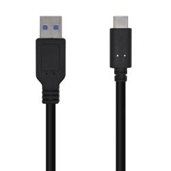 Aisens Cable USB 3.1 Gen2 10Gbps 3A - Tipo USB-C/M-A Macho - 1.5m - Color Negro