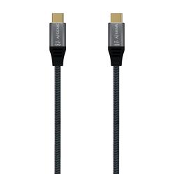 Aisens Cable USB 2.0 Aluminio 5A 100W E-MARK - USB-C/M-USB-C/M - 2.0M - Color Gris