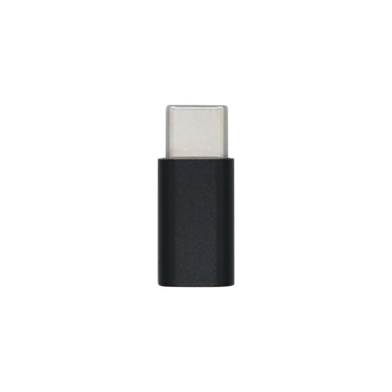 Aisens Mini Adaptador USB-C USB 2.0  - Tipo Micro-B/H-USB-C/M - Color Negro