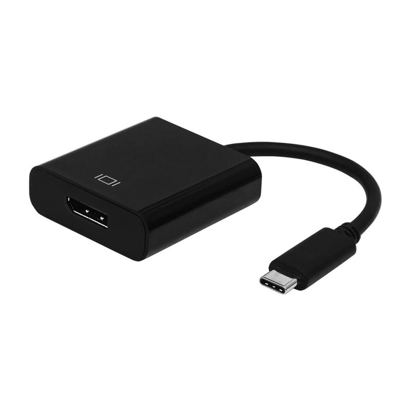 Aisens Conversor USB-C a Displayport 4K@60HZ - USB-C/M-DP/H - 15cm - Color Negro