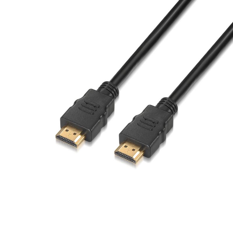 Aisens Cable HDMI 2.0 Certificado 4K HDR 60Hz Premium Macho a Macho - Ultra HD 3D ARC - 4K - 0.5m - Color Negro