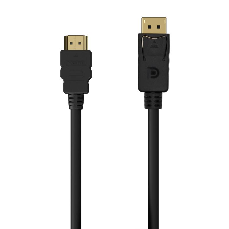 Aisens Cable Conversor DisplayPort a HDMI - DP/M-HDMI/M - 1.5M - Color Negro