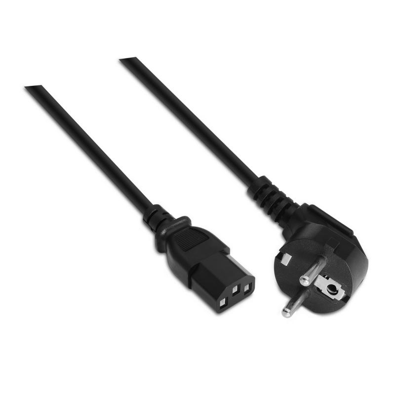 Aisens Cable Alimentacion CPU - CEE7/M-C13/H - 1.5m - 100% Cobre Puro AWG18 - Color Negro